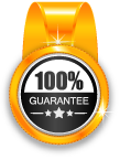 Illustration of hundred percent guarantee